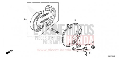 PANNEAU DE FREIN AVANT CRF100FD de 2013